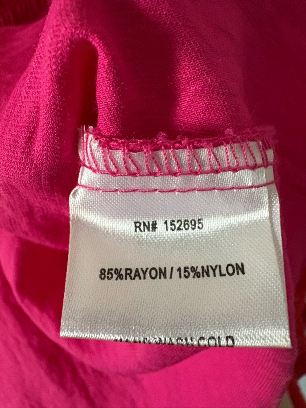 Smocked Tie-Shoulder Maxi Dress in Fuchsia and Coral - Picture 7 of 7